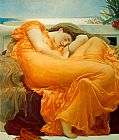 Lord Frederick Leighton Flaming June painting